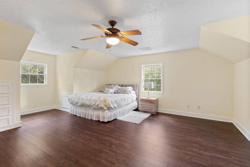 Bedroom 3 is very large and could accommodate multiple beds or bunks. Lots of storage and lots of natural light.