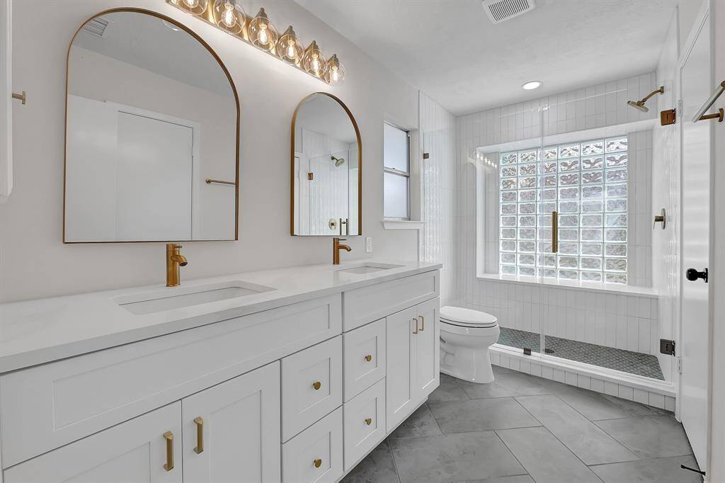 Updated Master Bathroom with Double sink vanity