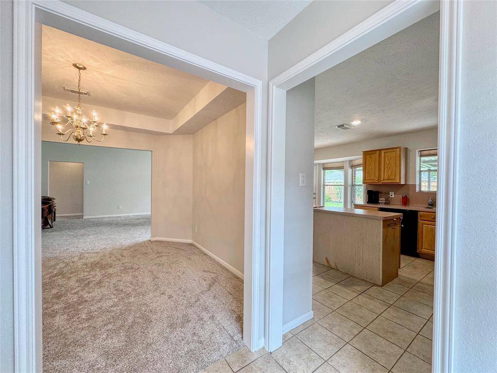 Nook between the kitchen and laundry room
