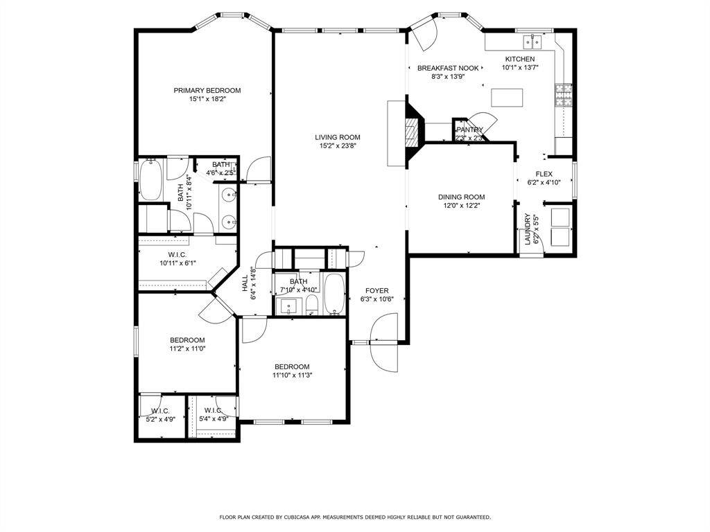 Cubicasa floor plan - buyers should verify any info that is deemed important to them.
