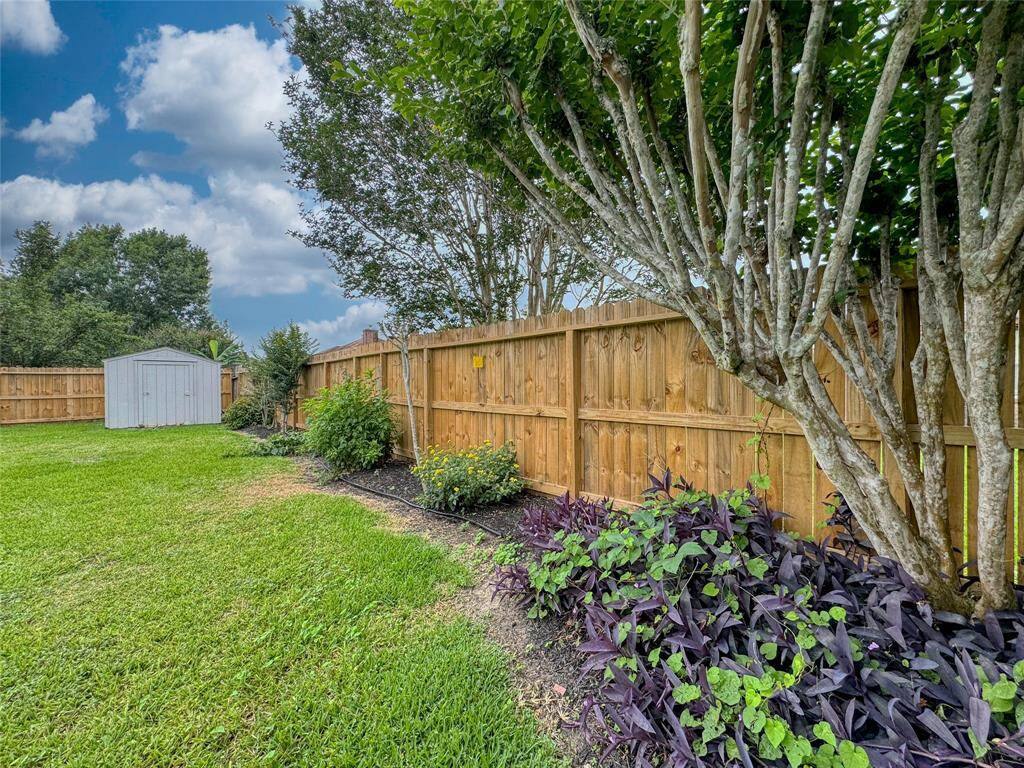Spacious backyard
