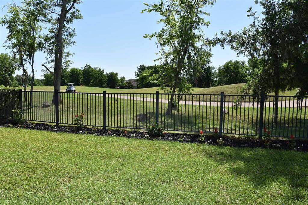 Golf court view in back of house