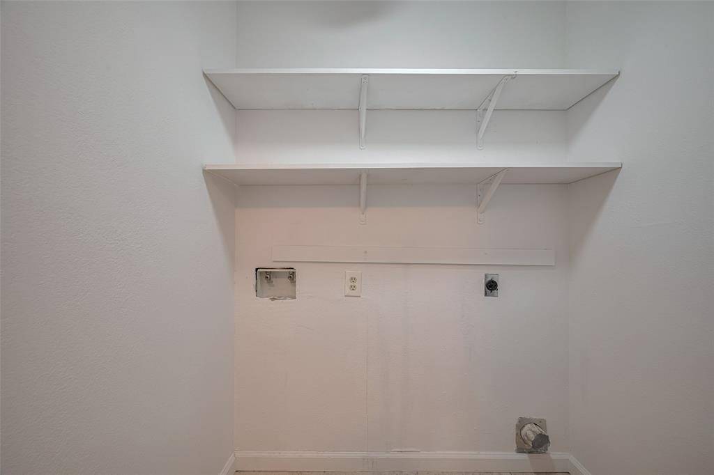 The laundry room is here on the second floor.
