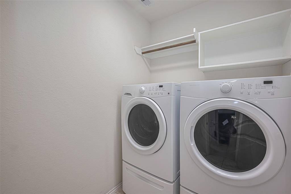 Washer and dryer included