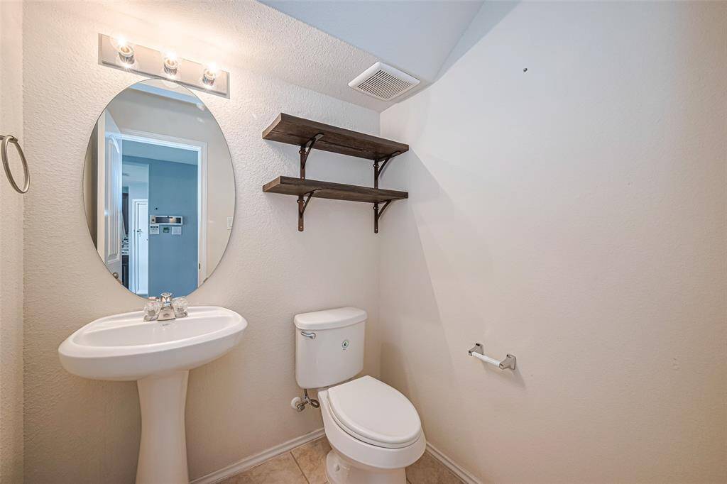 1/2 bathroom located on the first floor