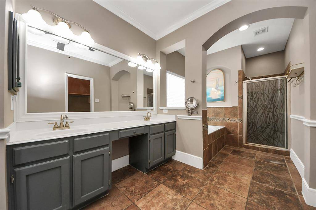 Primary bathroom with dresser