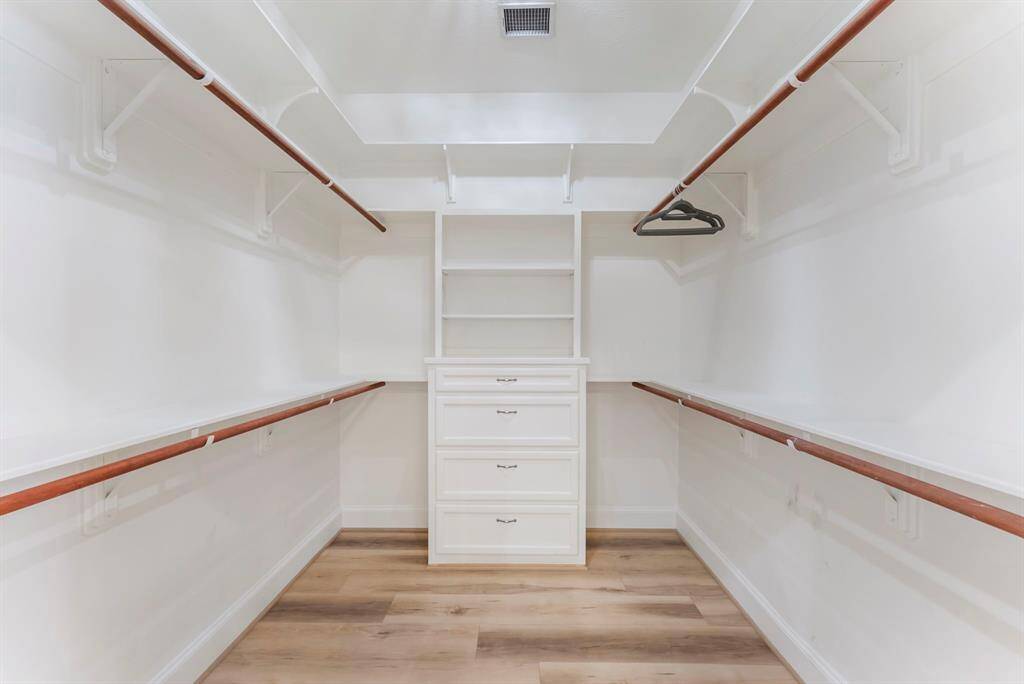 Primary closet