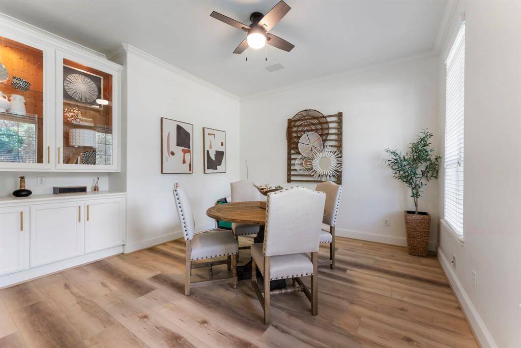 Current owners use this as additional seating for entertaining guests but could be used as a study.