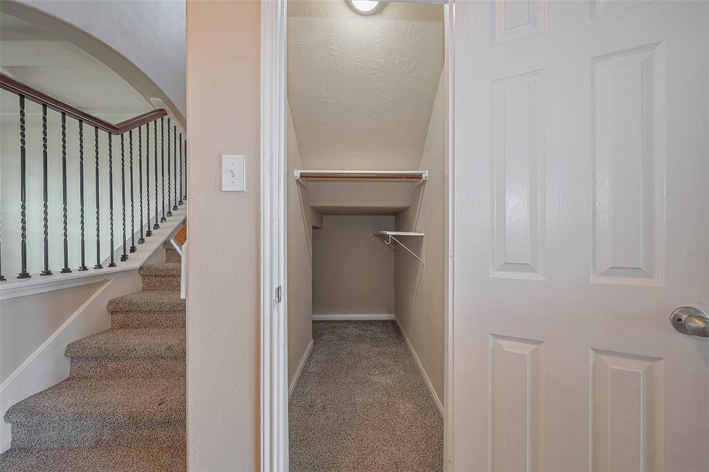 Deep hall closet available to store your luggage, kids toys, etc