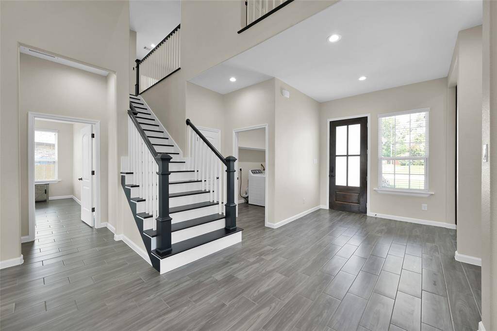 Beautifully crafted staircase adds charm and architectural interest
