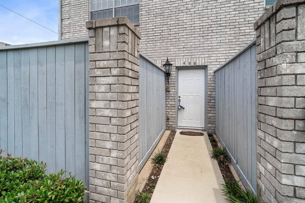 Front door access is very private on the corner lot in the back of the Community.