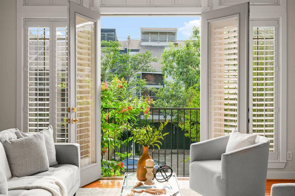 French Doors in Living Room