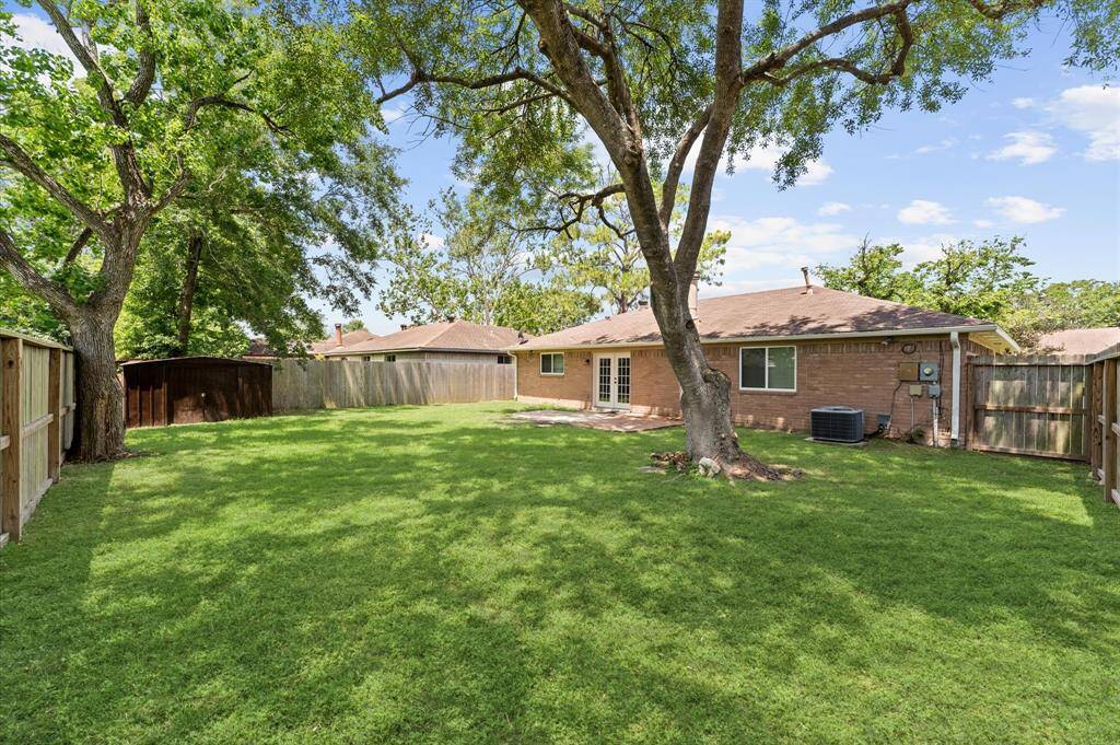 Large Backyard for family gatherings.