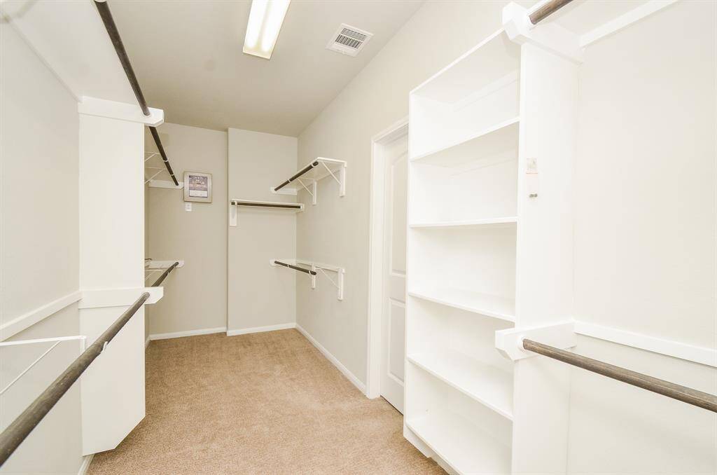 Primary closet