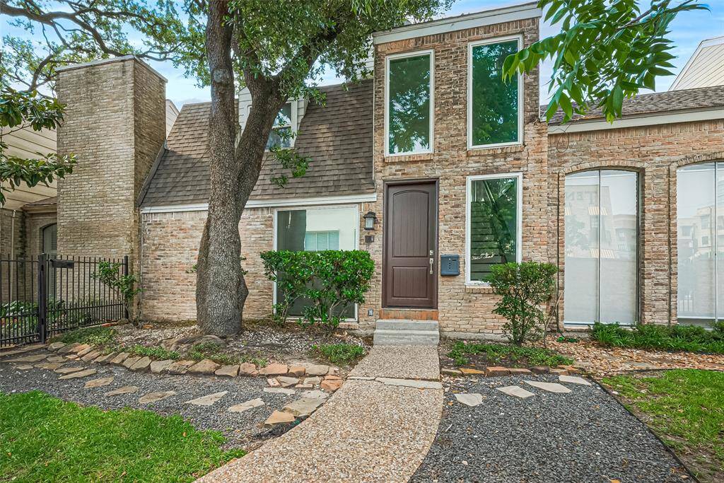Beautiful home in the heart of the desirable River Oaks District, Highland Village and the Galleria. Beyond the brick privacy wall sits this fabulous, two story home with first floor living including primary bedroom.The home features a beautiful outdoor space for your own enjoyment and entertaining with lush landscaping and two mature trees for shade.