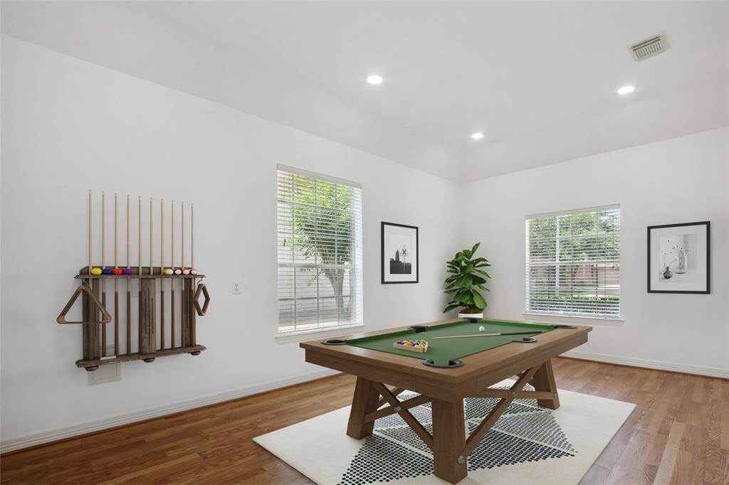 Enjoy your own Game Room or Flex Room.