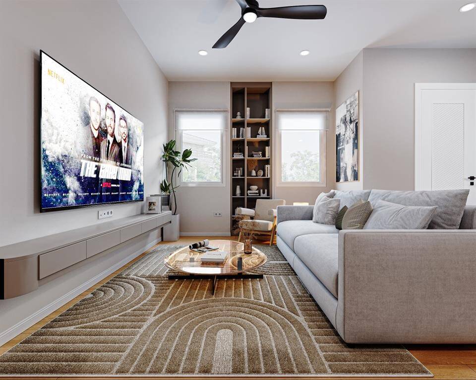 Photos are renderings—actual fixtures and finishes may vary.