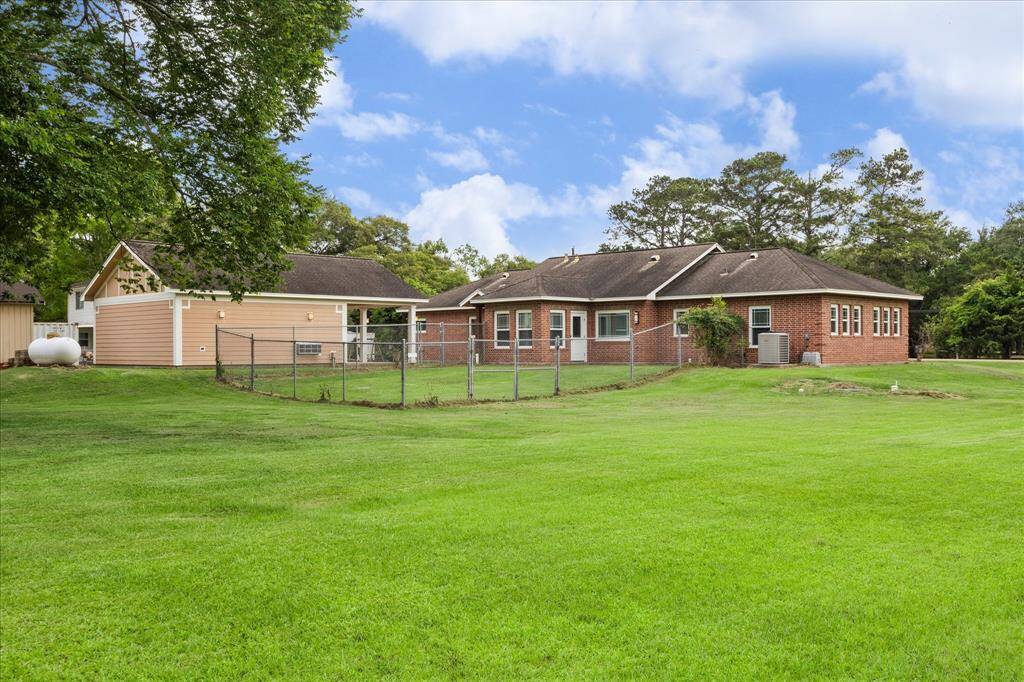 PARTIALLY FENCED YARD FOR PETS