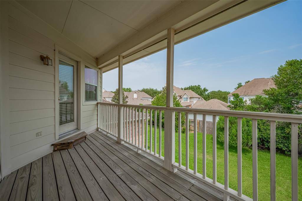 Balcony by the gameroom