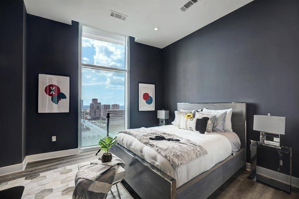 Bedroom suite two with views north and ensuite bathroom
