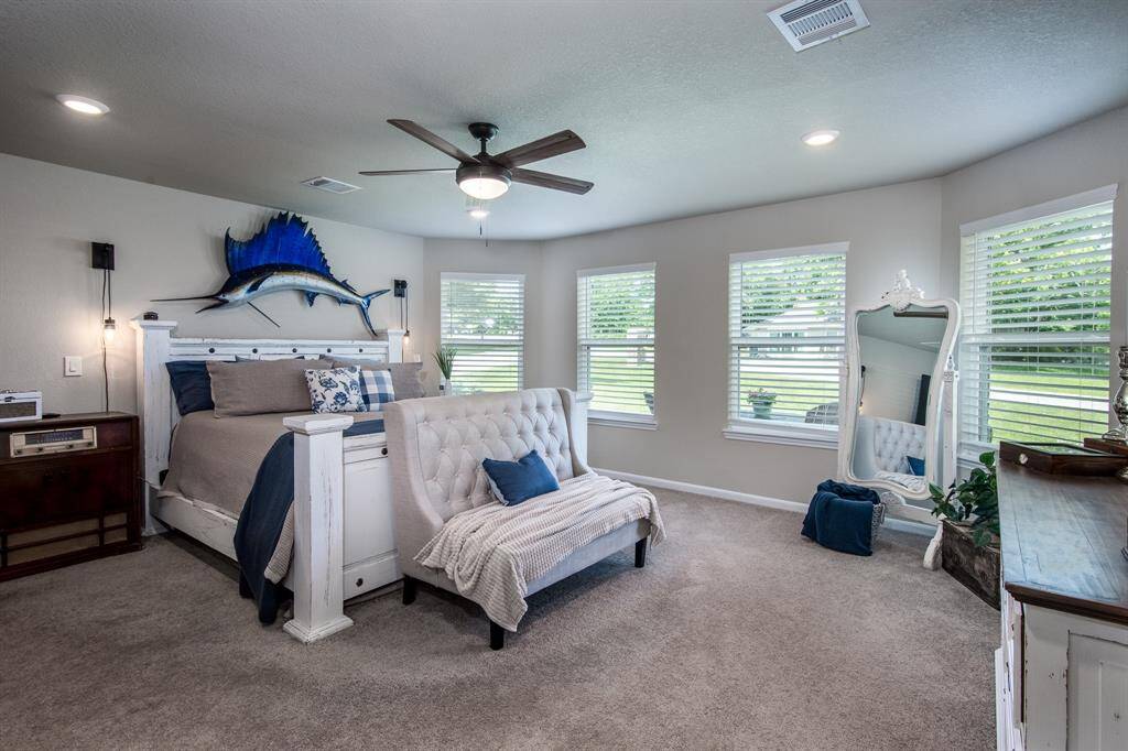 Primary Bedroom with views of the Lake