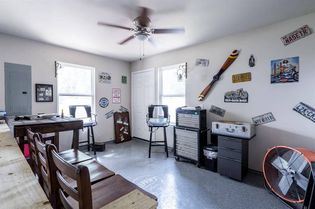 Man Cave area inside the garage