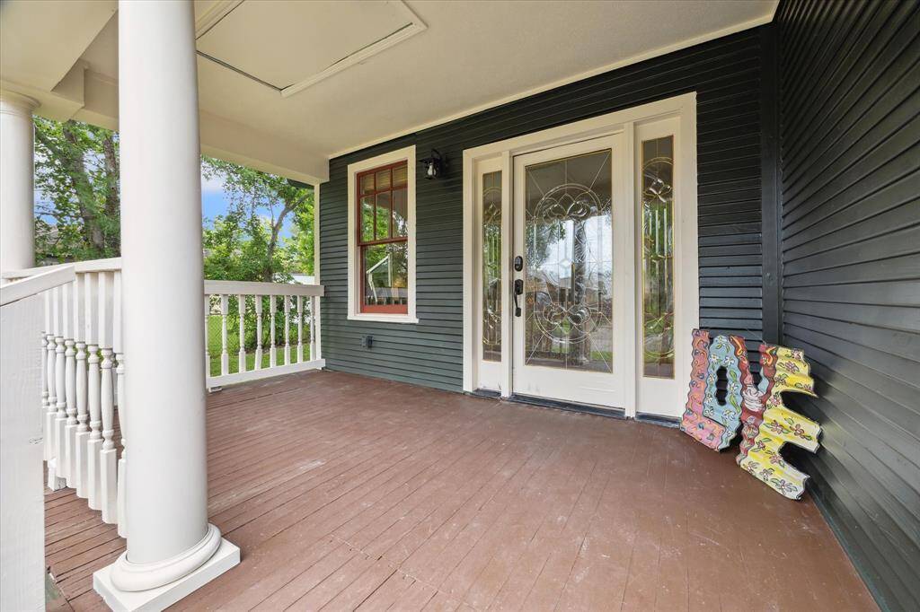 This deep front porch offers the perfect place for morning coffee or catching up with neighbors.