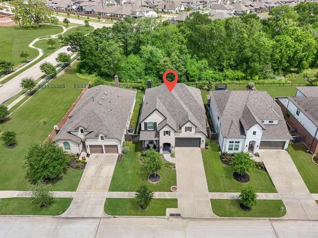 Bird's eye view. No back neighbors gives additional privacy and tranquility.