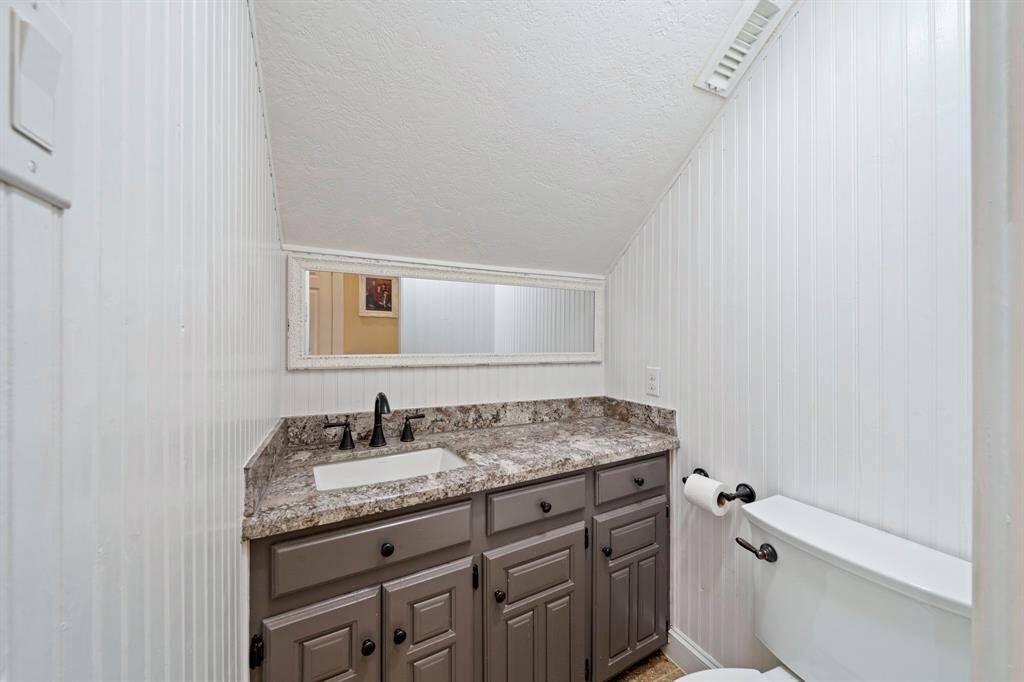 This is the half bathroom.