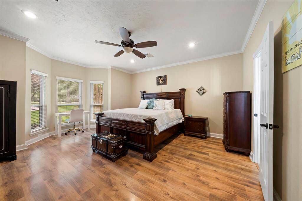 Another view of the primary bedroom.