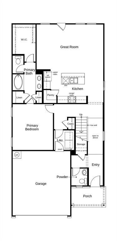 This floor plan features 4 bedrooms, 2 full baths, 1 half bath, and over 2,500 square feet of living space.