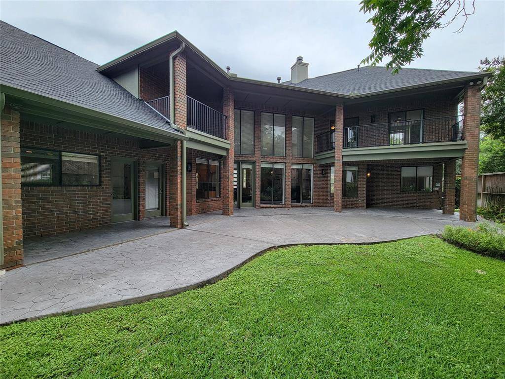 View of the home from the backyard.