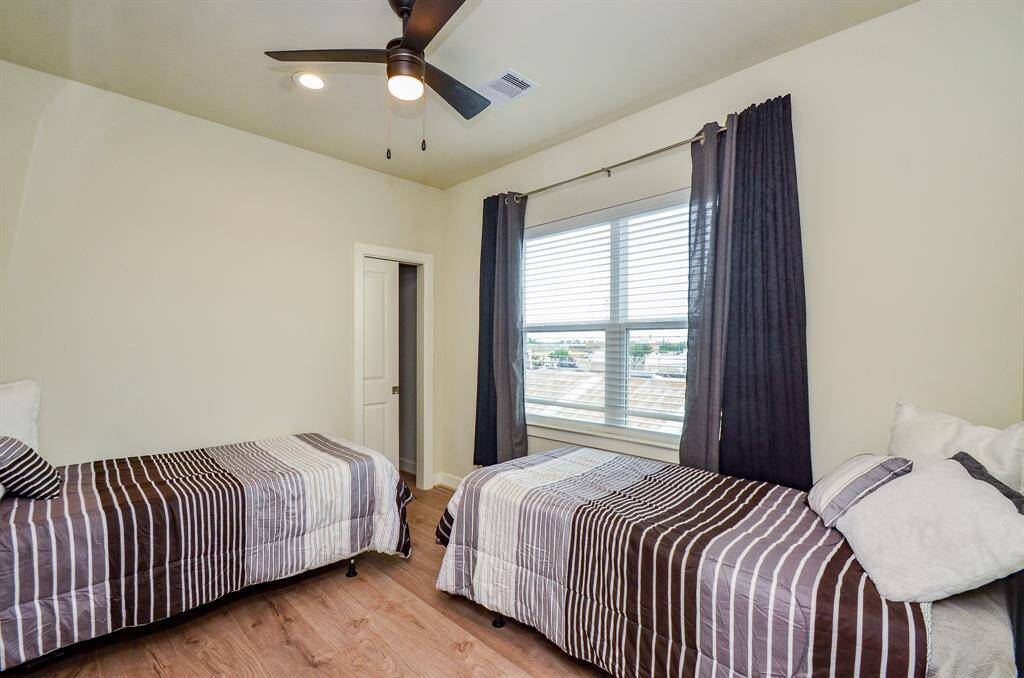 Third bedroom with lots of natural lights located on the third floor.