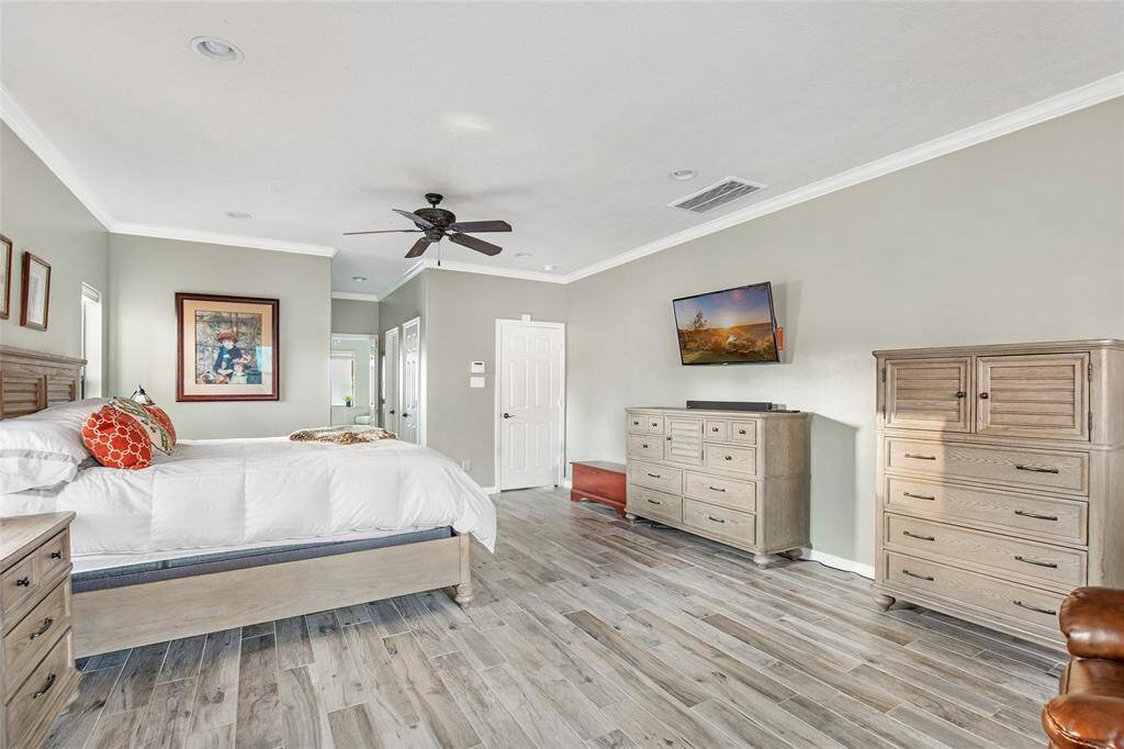 The updated tile flooring continues throughout the first floor of the home.