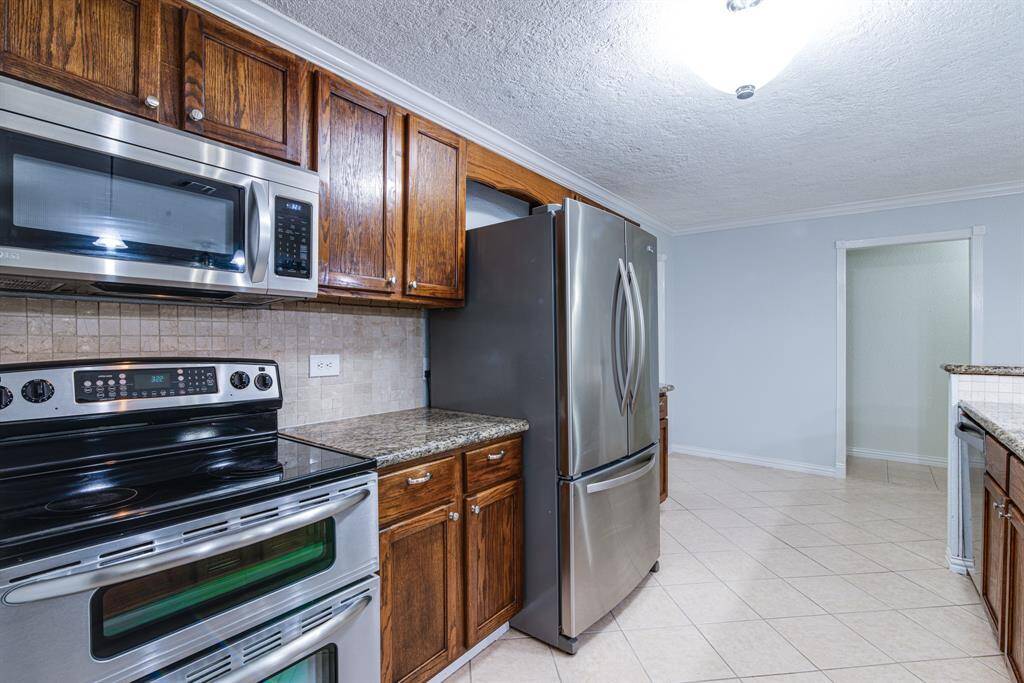 Stainless steel appliances.