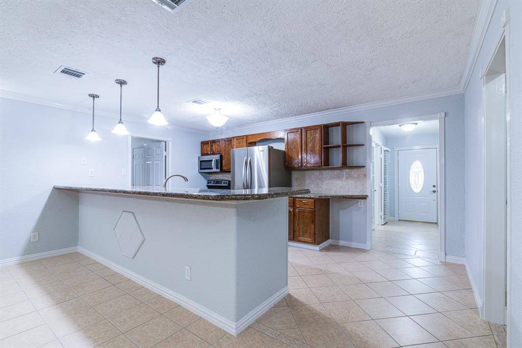 Stylish bar--perfect for entertaining or casual dining!