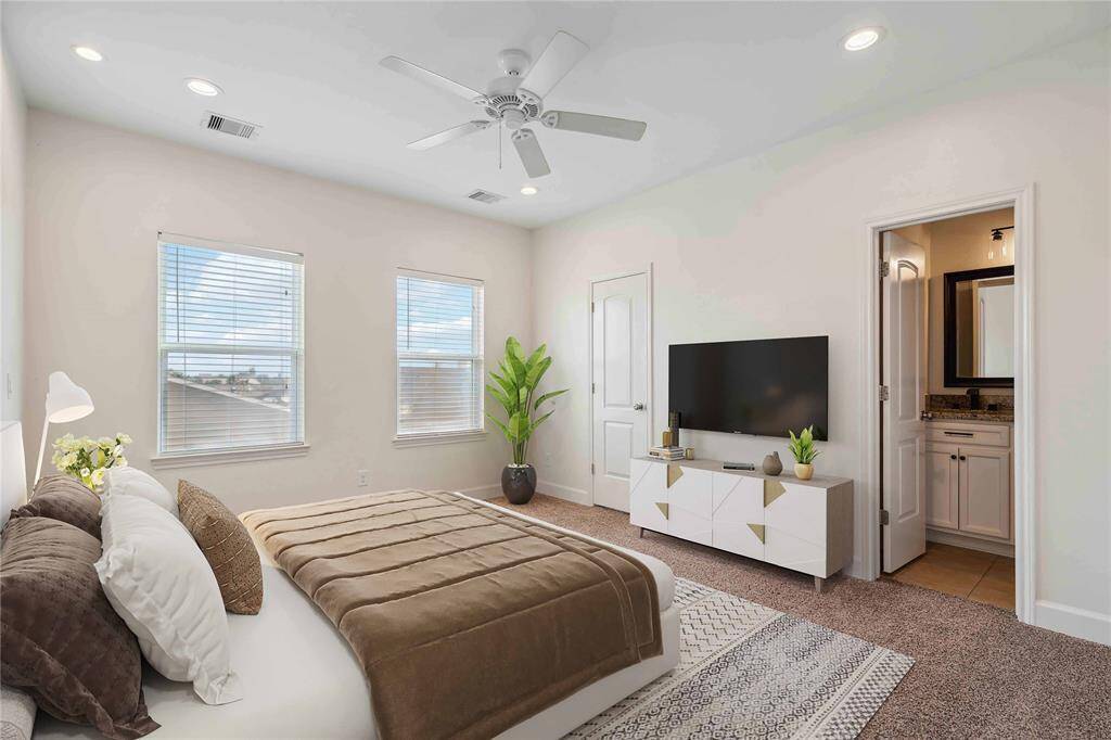Primary bedroom-virtually staged