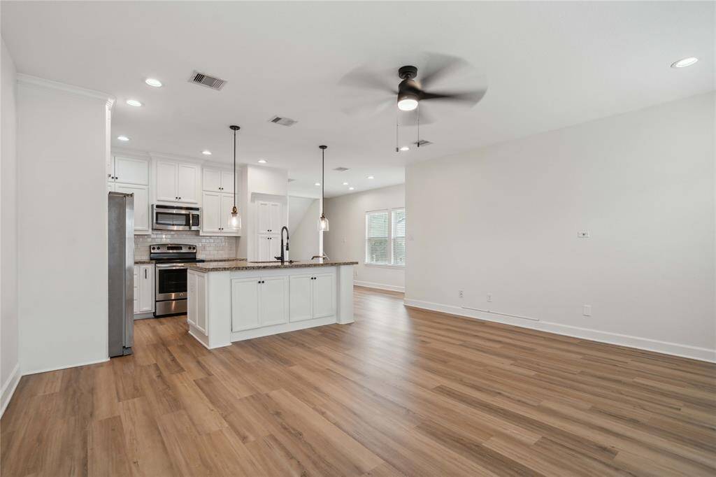 View of the open concept living/dining area