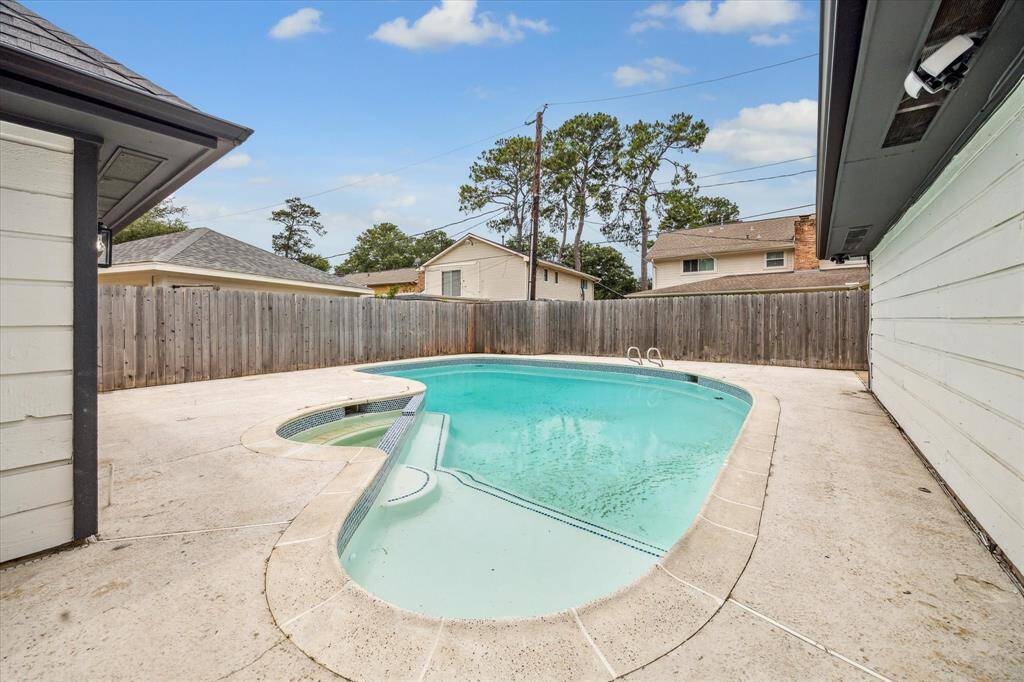 Pool has been re-plastered and tiled.
