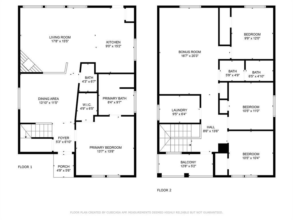 All Floors - with dimensions