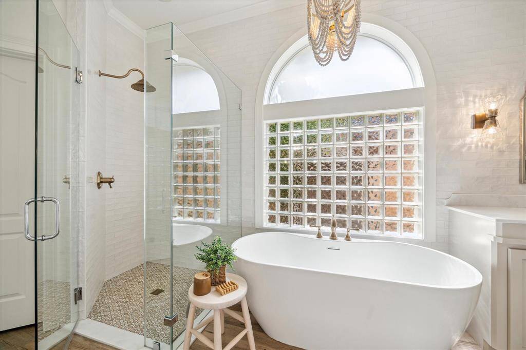 Soaking Sanctuary – A closer look at the beautifully remodeled tub and shower.