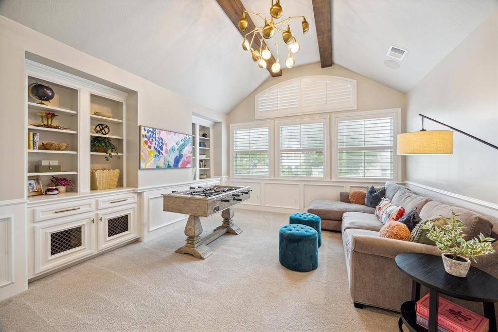 Versatile Space – Upstairs game room with storage and plenty of space to spread out.