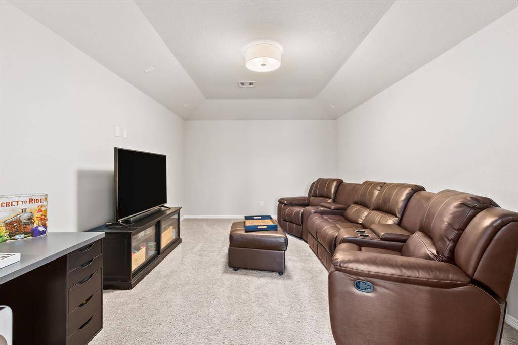 The media room is a true retreat for anyone who wants to enjoy Movie Night without distraction. Ideally located adjacent to the game room, this space can be an extension of the fun times being had outside the doors, or you can create a quiet spot for a theatre experience at home, complete with pre-wiring for you to add all of your favorite media components.