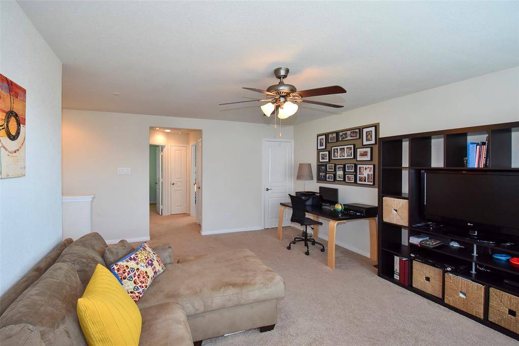 Great space for the family with room entertainment center and more.