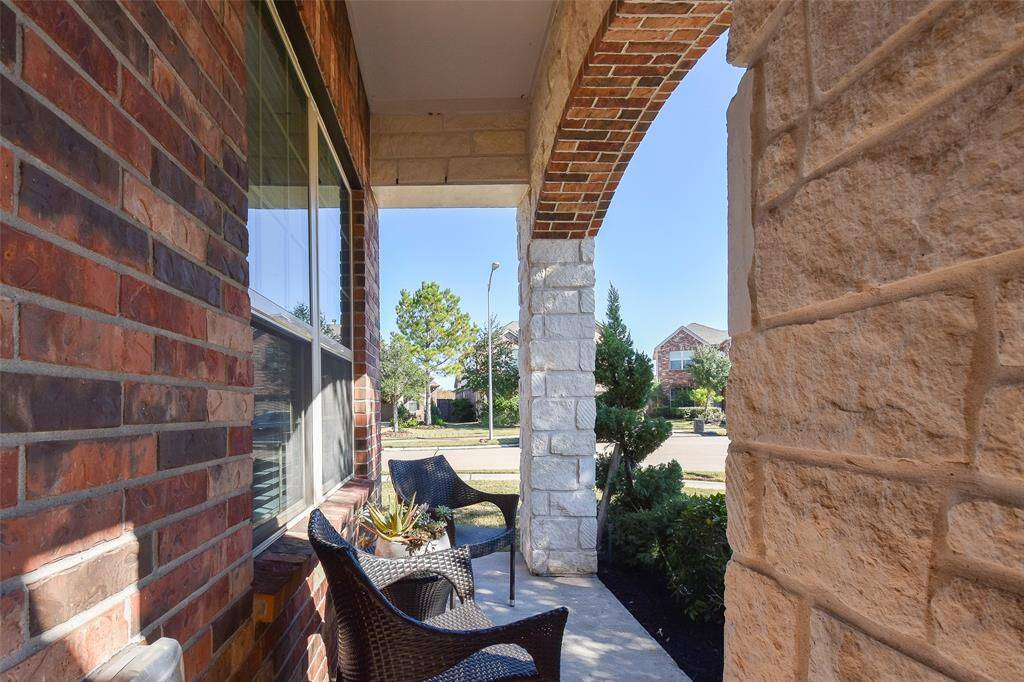 Beautiful porch area. Security system with Vivint included with rent.