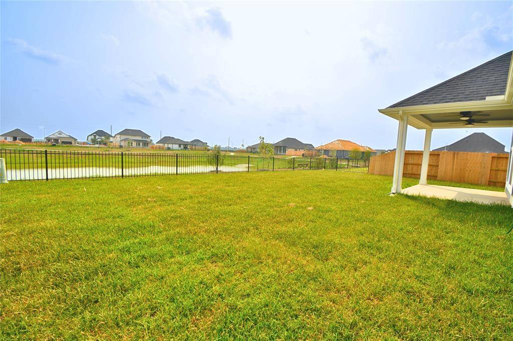 The large backyard is great for activities!