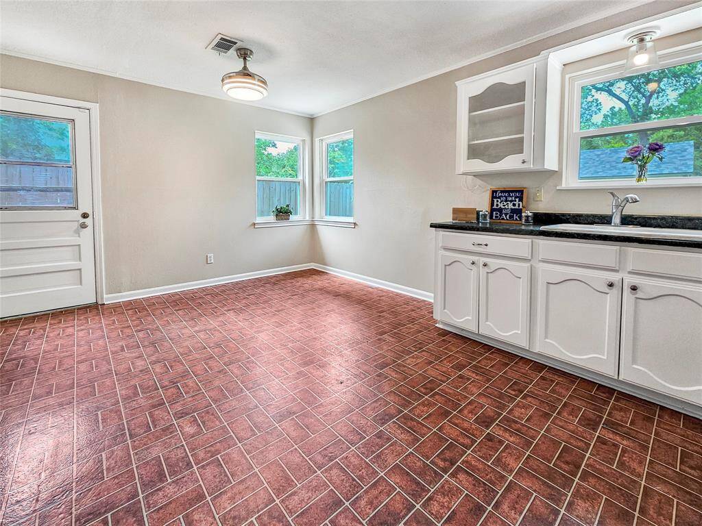 Open Kitchen and dining area with plenty of counterspace and storage