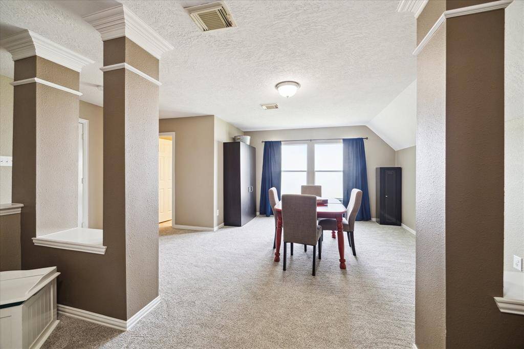 Secluded top-floor bonus area with half-bath