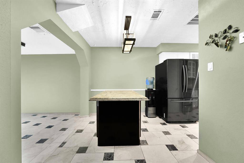 Kitchen island.