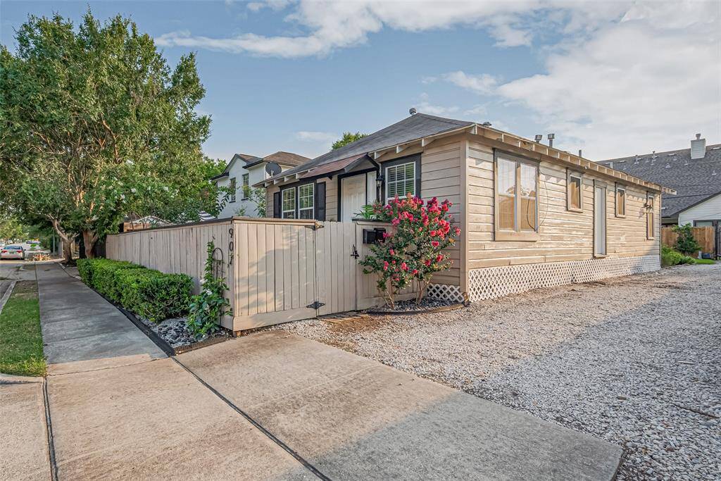 Private single-wide driveway for 2 cars.